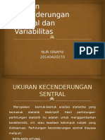 Ukuran Kecenderungan Sentral Dan Variabilitas