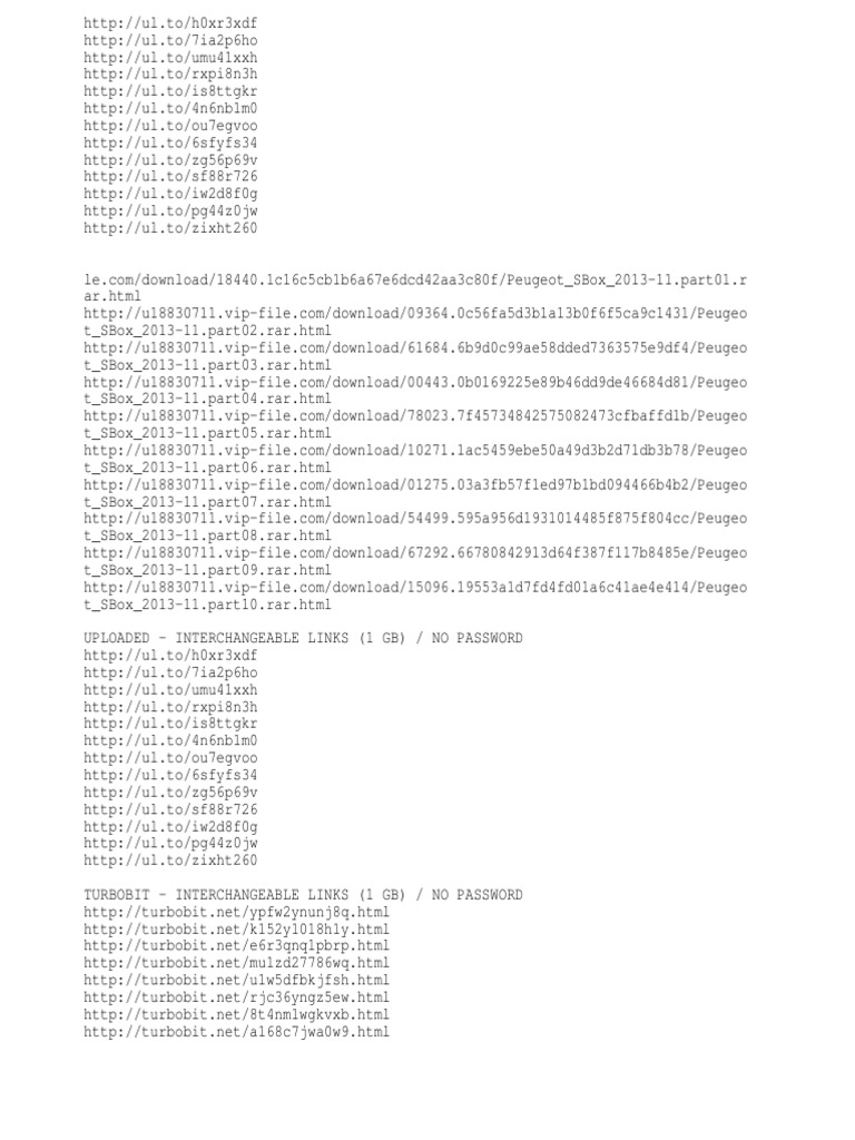 Peugeot Service Box Sedre | PDF | Window (Computing) | Software