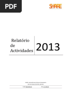 Relatório de Actividades 2013