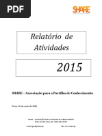 Relatório de Actividades 2015