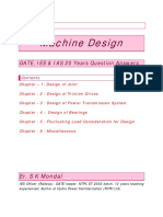 Machine Design IES GATE IAS 20 Years Question and Answers by S K Mondal