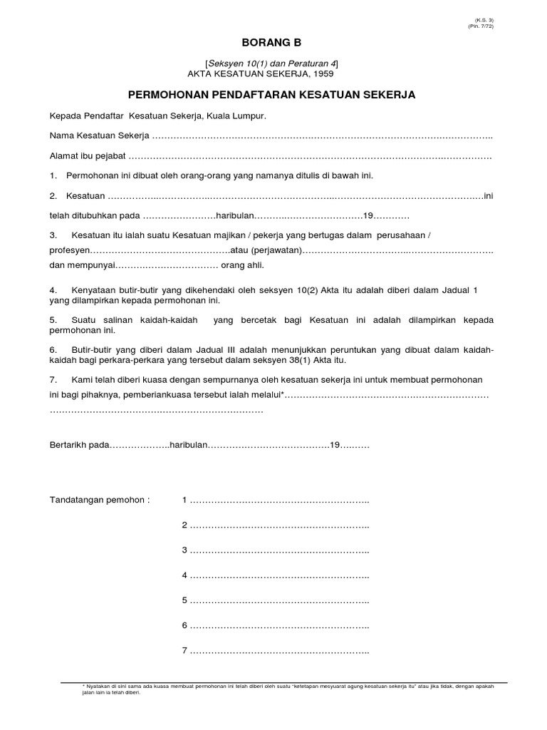 Form B BM | PDF