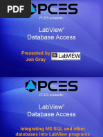 LabView Database Access