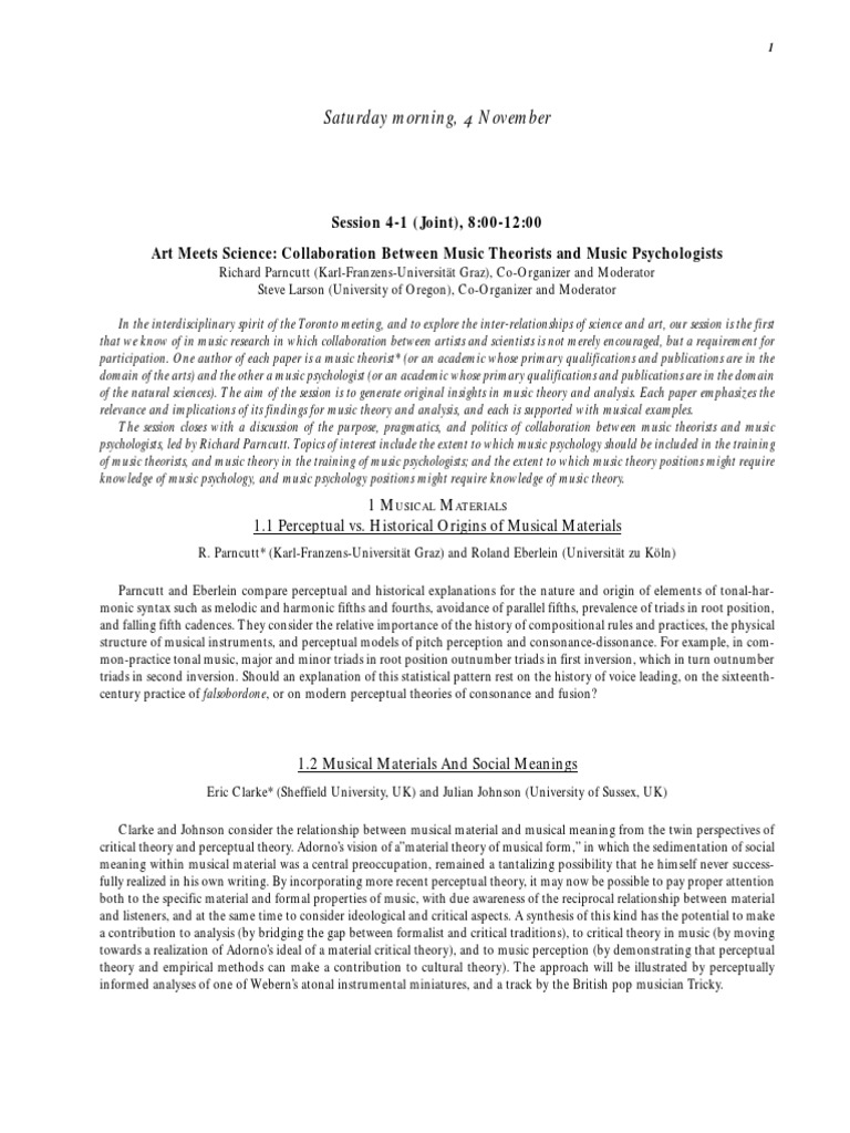 Art Meets Science | PDF | Folk Music | Music Theory