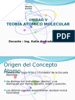 Unidad V Teoria Atomico Molecular-Estructura Atomica