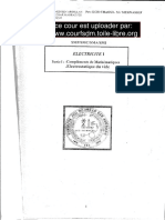 Cour Electrostatique & Electrocinetique PDF