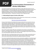 Determining The Communications Characteristics of Wireless Utility Meters