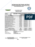 Informe Final Revista INFISMAT-2012