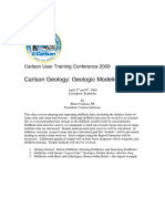 Carlson Geology: Geologic Modeling Basics: Carlson User Training Conference 2009