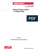 Inspection of Fusion Joints in Plastic Pipes