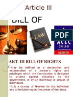 Bill of Rights: Article III