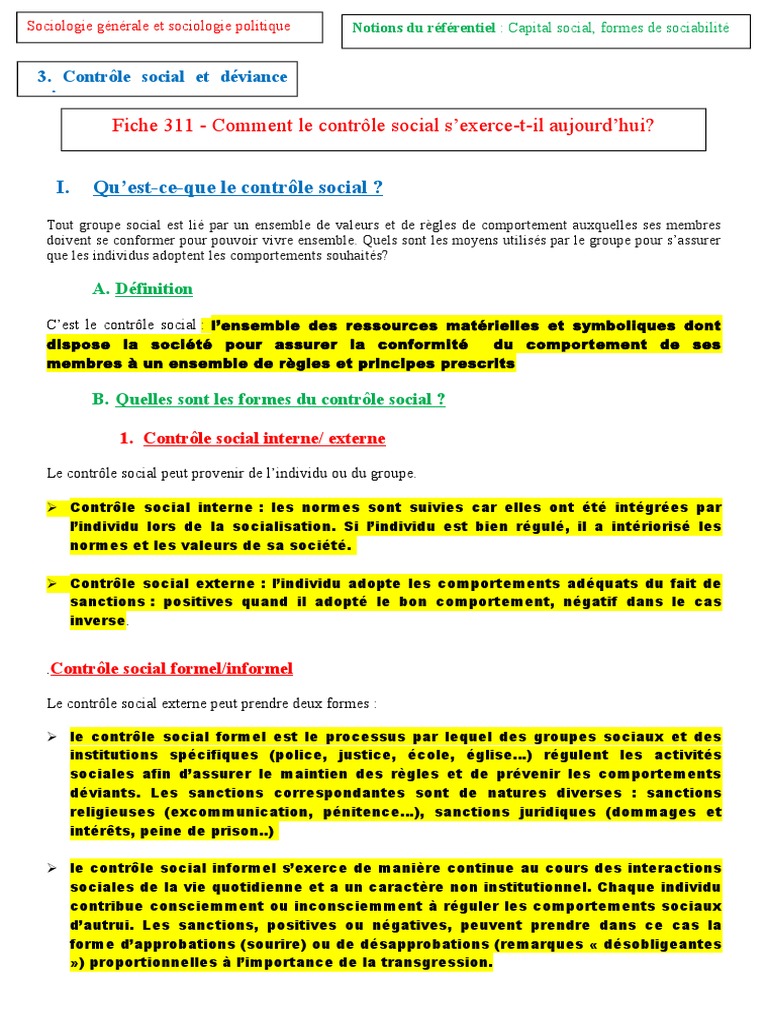 Dissertation ses controle social et deviance image