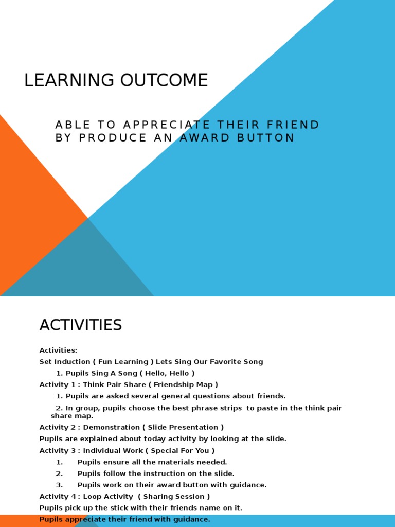 Activities for Appreciating Friends | PDF