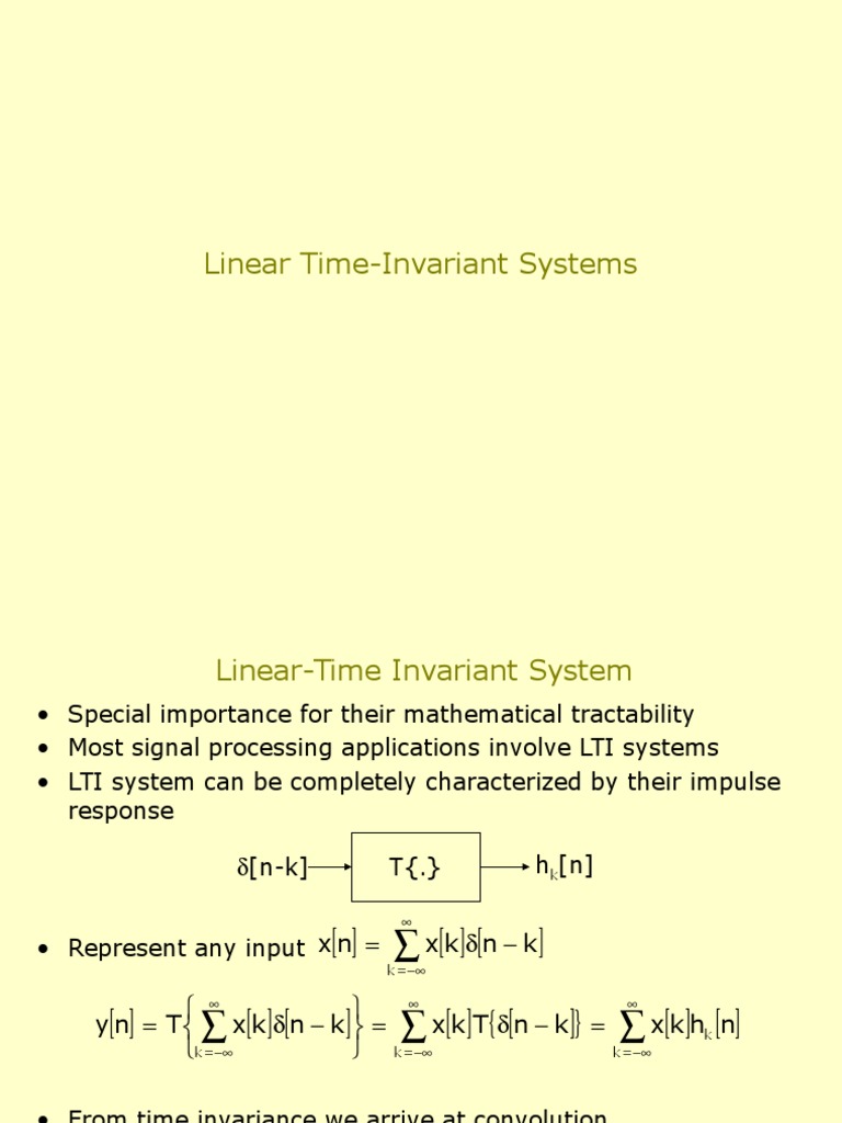 Understanding LTI Systems | PDF
