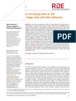 Effect of Different Air-Drying Time On The Microleakage of Single-Step Self-Etch Adhesives