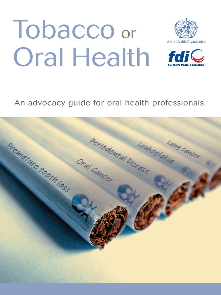 Oral Health Tobacco Fdi Book Preventive Healthcare Tobacco Smoking