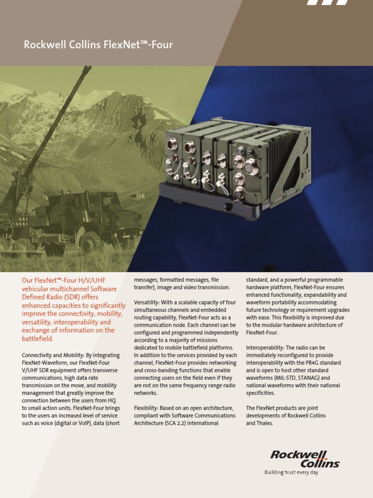 FlexNet-Four Data Sheet | PDF | Software Defined Radio | Ultra High ...