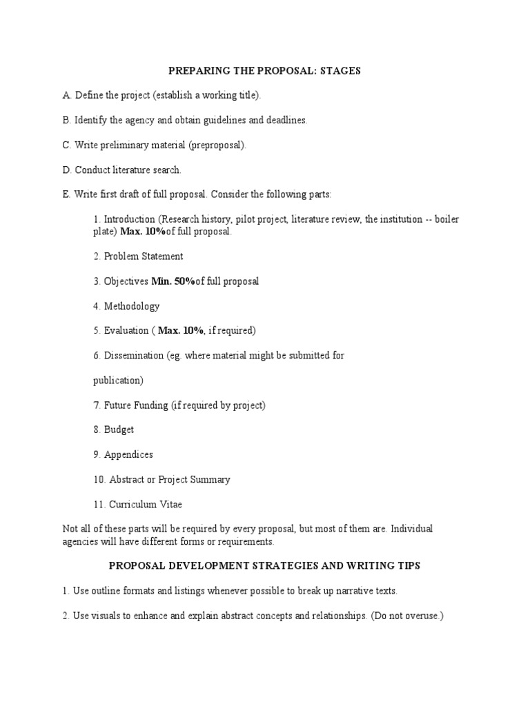 Preparing The Proposal | PDF | Abstract (Summary) | Teaching Mathematics