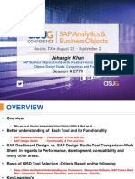 2770 SAP BusinessObjects Dashboards Xcelsuis Versus SAP BusinessObjects Design Studio Comparison and Features