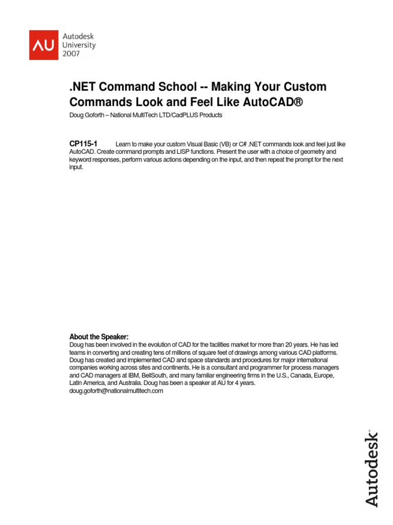 CP115-1 Making Your Custom Command in DotNET | PDF | Command Line ...