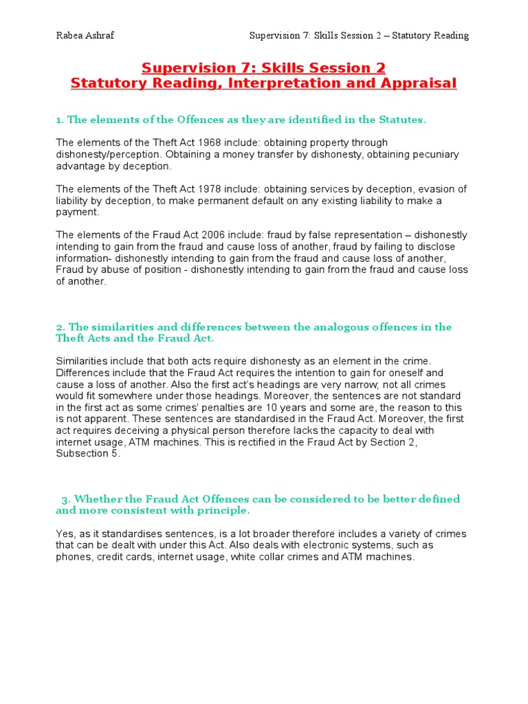 Supervision 7 Skills Session 2 Statute Reading PDF