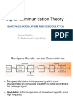 TC 503 Digital Communication Theory: Bandpass Modulation and Demodulation