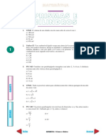 Matemática Prismas e Cilindros