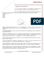 Ângulos e Círcunferências: Propriedades Geométricas