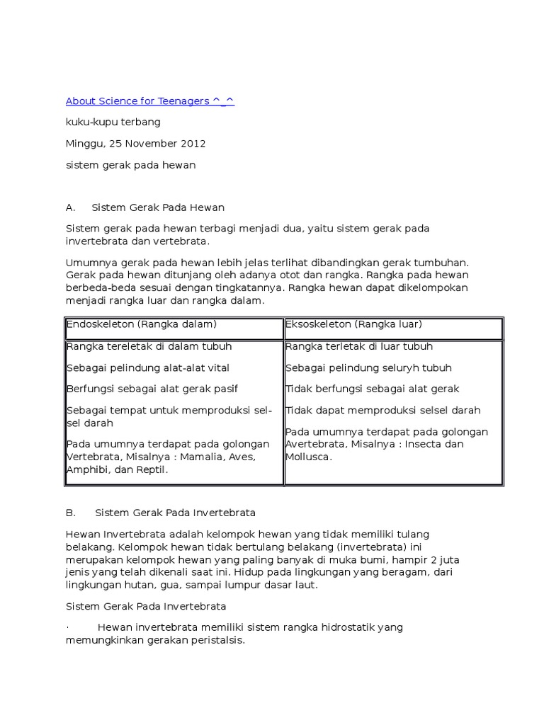 710 Koleksi Gambar Alat Gerak Hewan Invertebrata HD Terbaik