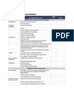 Due Diligence Documentation