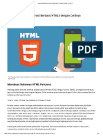 MEMBUAT APLIKASI ANDROID HTML5
