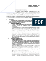 Modelo de Demanda de Acción de Inconstitucionalidad