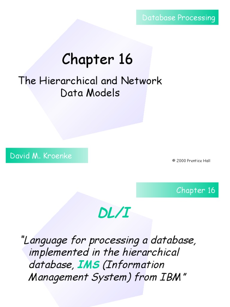The Hierarchical and Network Data Models: Database Processing | PDF ...