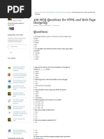 100 MCQ Questions for HTML and Web Page Designing - MCQ Sets