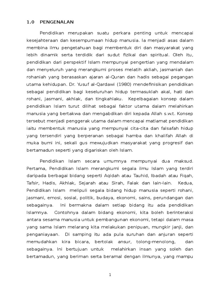 Isu2 Dalam Pendidikan Islam | PDF