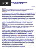 Estudo de Um Processo de Individuação