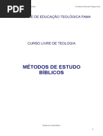 Metodos de Estudos Biblicos