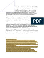 El Consumo de Alcohol y Drogas Durante La Adolescencia y La Primera Juventud