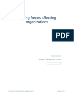 Driving Forces Affecting Organizations