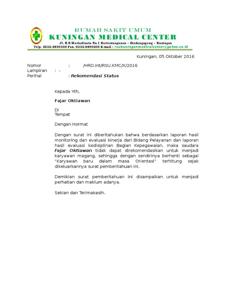Contoh Surat