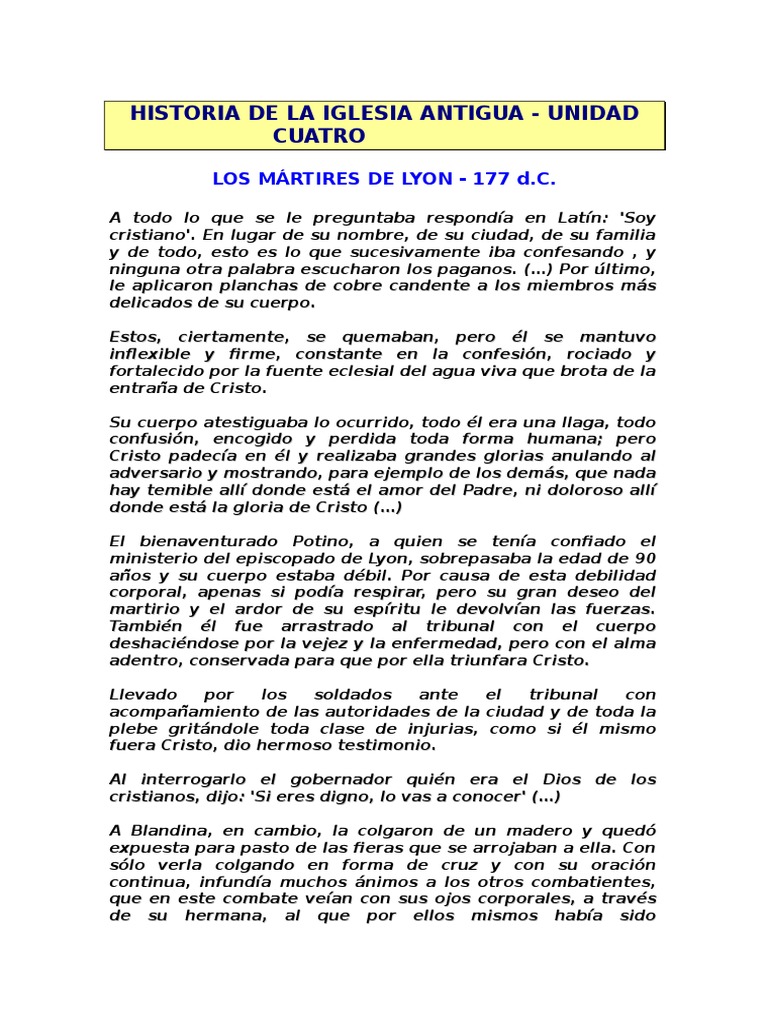 29 Los Mártires de Lyon Eusebio de Cesarea Descargar gratis PDF