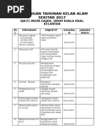 Rancangan Tahunan Kelab Alam Sekitar 2017