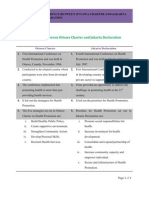 Difference Between Ottawa Charter and Jakarta Declaration