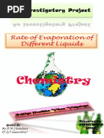 Download Chemistry Investigatory Project rate of evaporation of different liquids  by Parvez hassan SN33538862 doc pdf