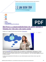 Bel Pesce e o Empreendedorismo de Palco - Porque A Menina Do Vale Não Vale Tanto Assim - Hoje É Um Bom Dia