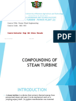 Compounding of Steam Turbine Lecture Sli
