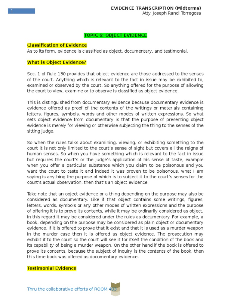 Midterm Transcript 15-16 | PDF | Polygraph | Evidence (Law)