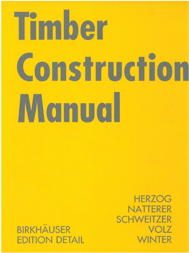 Timber Construction Manual PDF