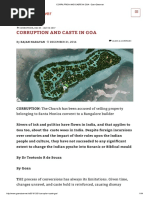 Corruption and Caste in Goa