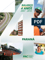Cartilha Estadual - Paraná (11º Balanço PAC - 4 Anos)